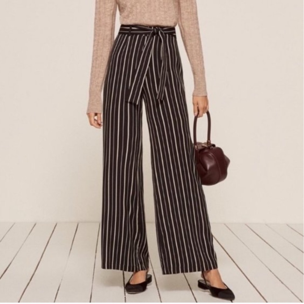 Reformation Belmont Pants Striped Trouser - Size 2